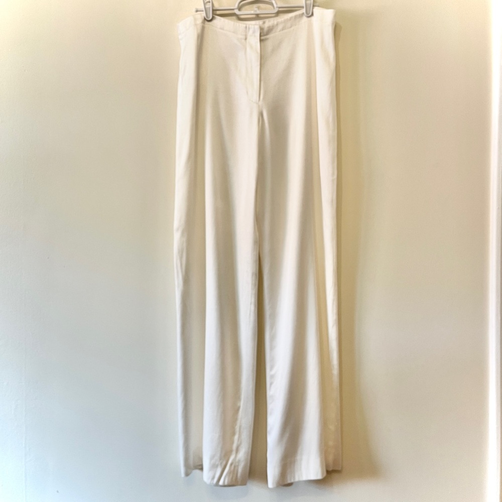 Helmut Lang Ivory Trouser Pants